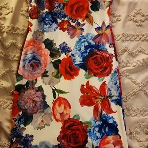 Floral Print Sleeveless Dress